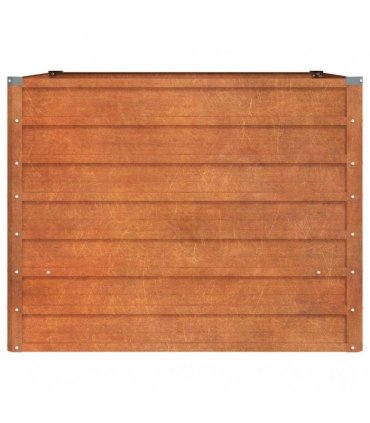 vidaXL Garden Raised Bed | Rusty | Corten Steel | Large | Garden Raised Bed — Size: 100 x 100 x 77 cm