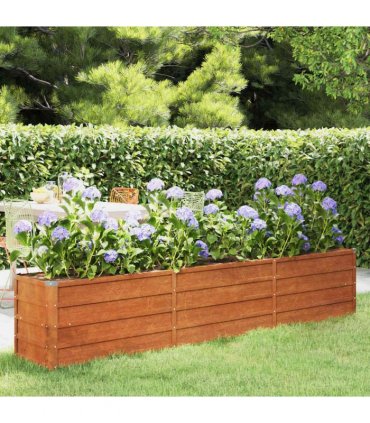 vidaXL Garden Raised Bed | Rusty | Corten steel | 240 cm x 40 cm x 45 cm — Size: 240 x 40 x 45 cm