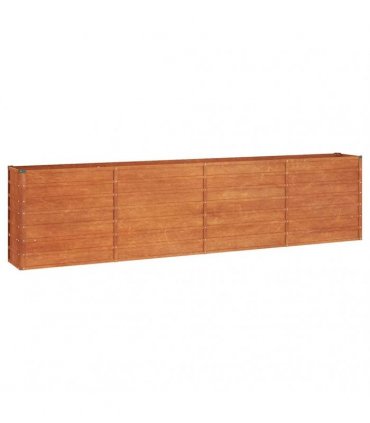 vidaXL Garden Raised Bed Rusty 320x40x77 cm Corten Steel — Size: 320 x 40 x 77 cm