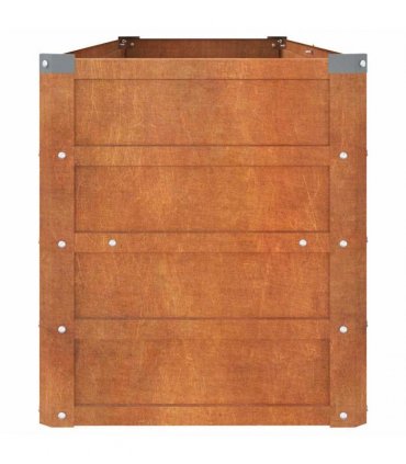 vidaXL Garden Raised Bed | Rusty | Corten steel | Large | Decorative Inlays — Size: 160 x 40 x 45 cm
