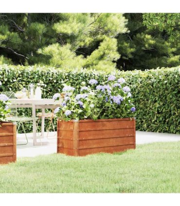 vidaXL Garden Raised Bed Rusty 100x40x45 cm Corten Steel — Size: 100 x 40 x 45 cm