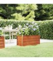 vidaXL Garden Raised Bed Rusty 100x40x45 cm Corten Steel — Size: 100 x 40 x 45 cm