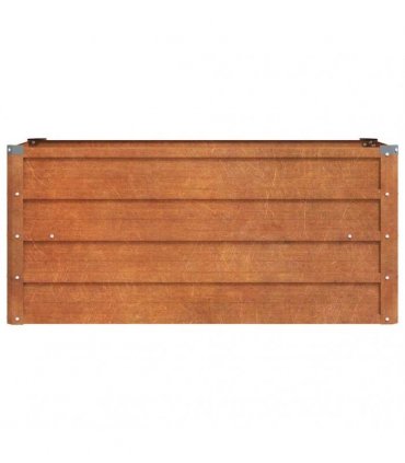 vidaXL Garden Raised Bed Rusty 100x40x45 cm Corten Steel — Size: 100 x 40 x 45 cm