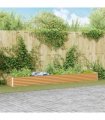 vidaXL Garden Raised Bed Light Brown 390 x 50 x 36 cm Galvanised Steel