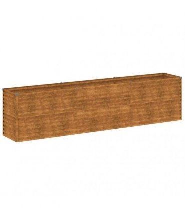 vidaXL Garden Raised Bed 291x50x69 cm Corten Steel — Size: 291 x 50 x 69 cm