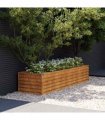 vidaXL Garden Raised Bed 194x50x36 cm Corten Steel — Size: 194 x 50 x 36 cm