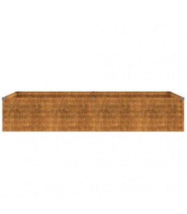 vidaXL Garden Raised Bed 194x50x36 cm Corten Steel — Size: 194 x 50 x 36 cm