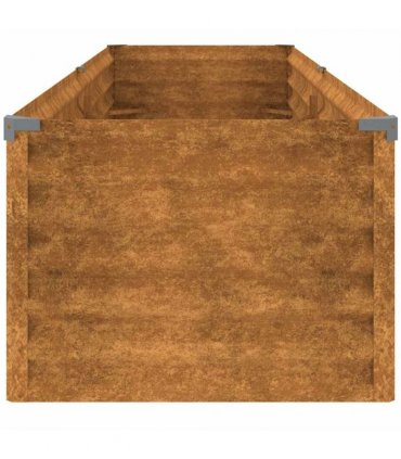 vidaXL Garden Raised Bed 194x50x36 cm Corten Steel — Size: 194 x 50 x 36 cm