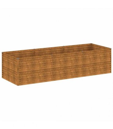 vidaXL Garden Raised Bed 290x100x69 cm Corten Steel — Size: 290 x 100 x 69 cm