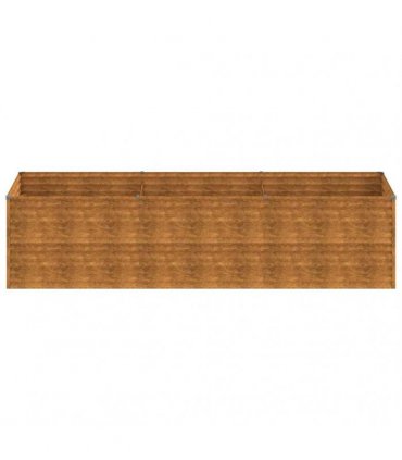 vidaXL Garden Raised Bed 290x100x69 cm Corten Steel — Size: 290 x 100 x 69 cm