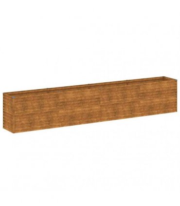 vidaXL Garden Raised Bed 385x50x69 cm Corten Steel — Size: 385 x 50 x 69 cm