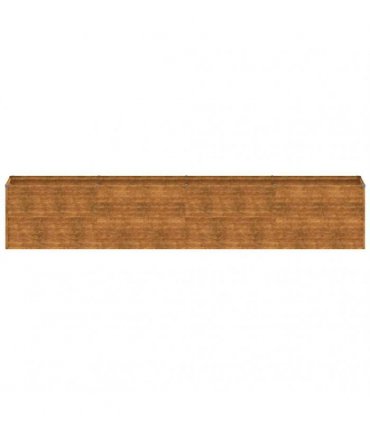 vidaXL Garden Raised Bed 385x50x69 cm Corten Steel — Size: 385 x 50 x 69 cm