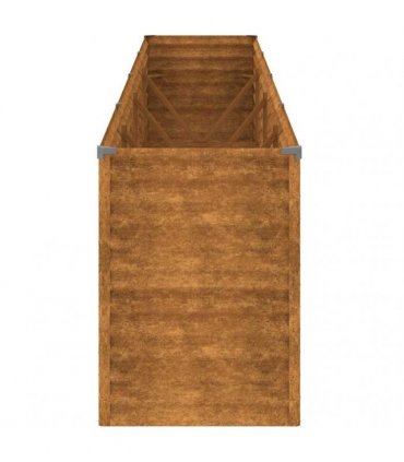 vidaXL Garden Raised Bed 385x50x69 cm Corten Steel — Size: 385 x 50 x 69 cm