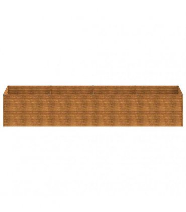vidaXL Garden Raised Bed 386x100x69 cm Corten Steel — Size: 386 x 100 x 69 cm
