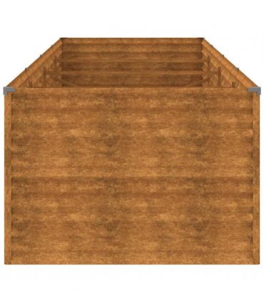 vidaXL Garden Raised Bed 386x100x69 cm Corten Steel — Size: 386 x 100 x 69 cm