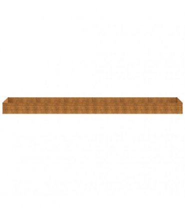 vidaXL Garden Raised Bed 579x100x36 cm Corten Steel — Size: 579 x 100 x 36 cm
