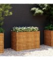 vidaXL Garden Raised Bed 100x50x69 cm Corten Steel — Size: 100 x 50 x 69 cm