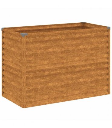 vidaXL Garden Raised Bed 100x50x69 cm Corten Steel — Size: 100 x 50 x 69 cm