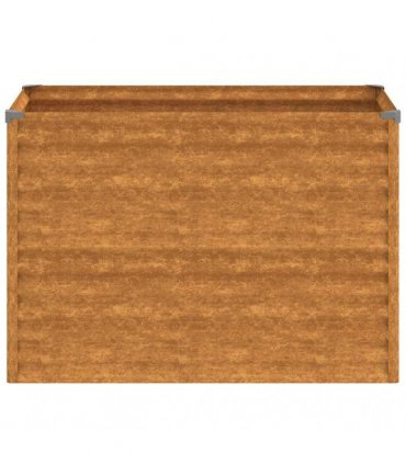 vidaXL Garden Raised Bed 100x50x69 cm Corten Steel — Size: 100 x 50 x 69 cm