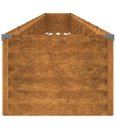vidaXL Garden Raised Bed 770x50x36 cm Corten Steel — Size: 770 x 50 x 36 cm