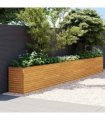 vidaXL Garden Raised Bed 578x50x69 cm Corten Steel — Size: 578 x 50 x 69 cm