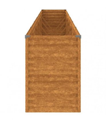 vidaXL Garden Raised Bed 578x50x69 cm Corten Steel — Size: 578 x 50 x 69 cm