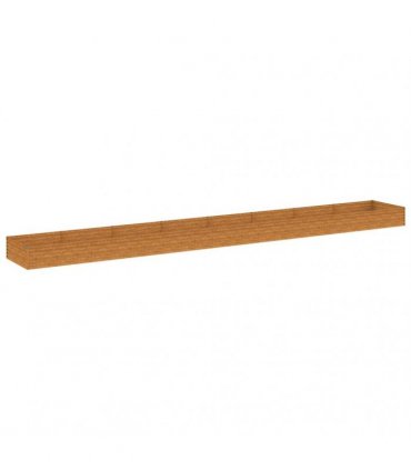 vidaXL Garden Raised Bed 770x100x36 cm Corten Steel — Size: 770 x 100 x 36 cm