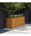 vidaXL Garden Raised Bed 196x50x69 cm Corten Steel — Size: 196 x 50 x 69 cm