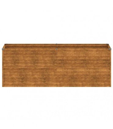vidaXL Garden Raised Bed 196x50x69 cm Corten Steel — Size: 196 x 50 x 69 cm