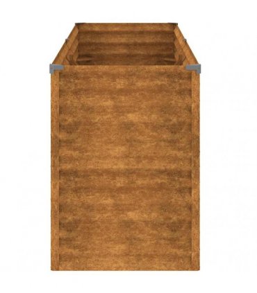 vidaXL Garden Raised Bed 196x50x69 cm Corten Steel — Size: 196 x 50 x 69 cm