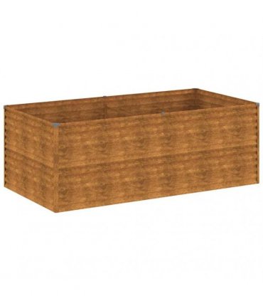 vidaXL Garden Raised Bed 196x100x69 cm Corten Steel — Size: 196 x 100 x 69 cm