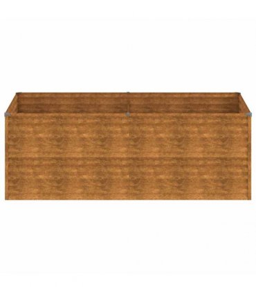 vidaXL Garden Raised Bed 196x100x69 cm Corten Steel — Size: 196 x 100 x 69 cm