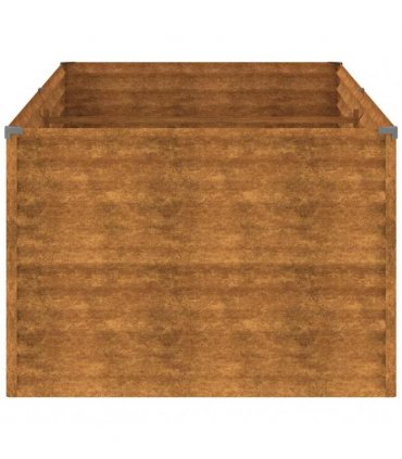 vidaXL Garden Raised Bed 196x100x69 cm Corten Steel — Size: 196 x 100 x 69 cm