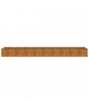vidaXL Garden Raised Bed 386x50x36 cm Corten Steel — Size: 386 x 50 x 36 cm