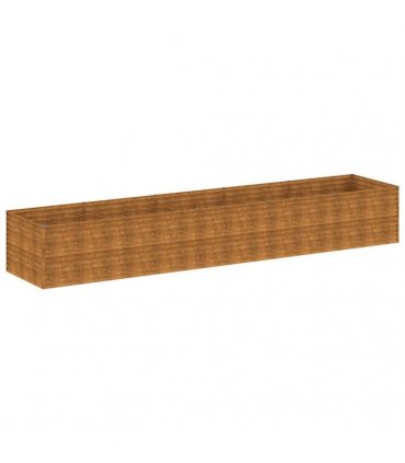 vidaXL Garden Raised Bed 479x100x69 cm Corten Steel — Size: 479 x 100 x 69 cm