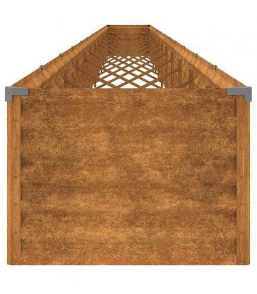 vidaXL Garden Raised Bed 1152x50x36 cm Corten Steel — Size: 1152 x 50 x 36 cm