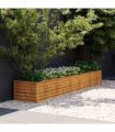 vidaXL Garden Raised Bed 291x50x36 cm Corten Steel — Size: 291 x 50 x 36 cm