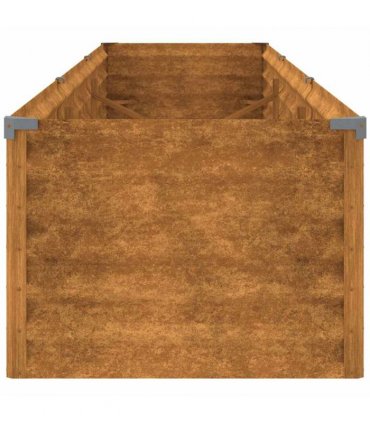 vidaXL Garden Raised Bed 291x50x36 cm Corten Steel — Size: 291 x 50 x 36 cm
