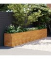 vidaXL Garden Raised Bed 482x50x69 cm Corten Steel — Size: 482 x 50 x 69 cm