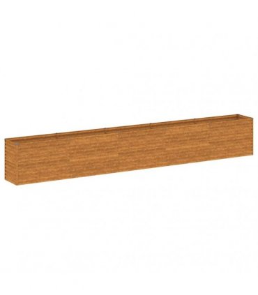 vidaXL Garden Raised Bed 482x50x69 cm Corten Steel — Size: 482 x 50 x 69 cm