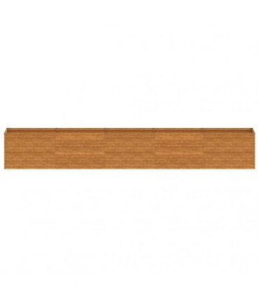 vidaXL Garden Raised Bed 482x50x69 cm Corten Steel — Size: 482 x 50 x 69 cm