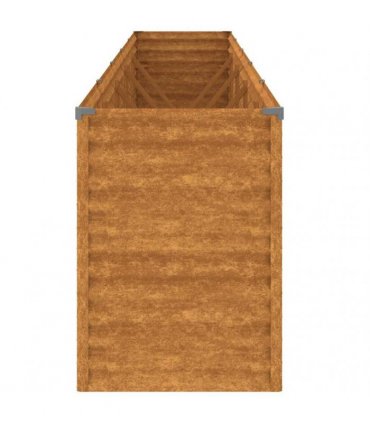 vidaXL Garden Raised Bed 482x50x69 cm Corten Steel — Size: 482 x 50 x 69 cm
