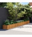 vidaXL Garden Raised Bed 482x50x36 cm Corten Steel — Size: 482 x 50 x 36 cm