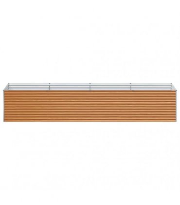 vidaXL Garden Raised Bed 390 x 100 x 68 cm Galvanised Steel