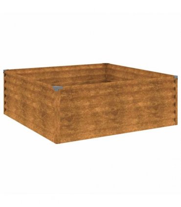 vidaXL Garden Raised Bed 100x100x36 cm Corten Steel — Size: 100 x 100 x 36 cm