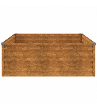 vidaXL Garden Raised Bed 100x100x36 cm Corten Steel — Size: 100 x 100 x 36 cm