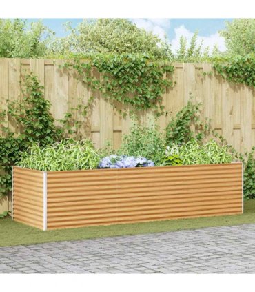 vidaXL Garden Raised Bed 290 x 100 x 68 cm Galvanised Steel