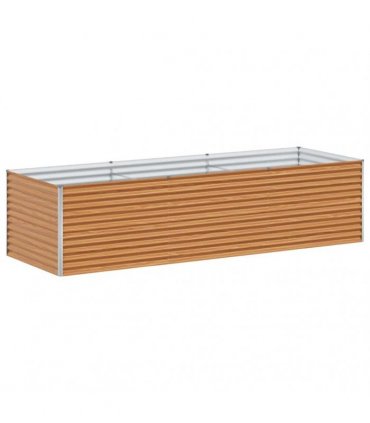 vidaXL Garden Raised Bed 290 x 100 x 68 cm Galvanised Steel
