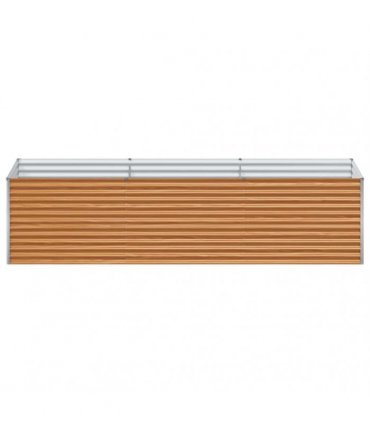 vidaXL Garden Raised Bed 290 x 100 x 68 cm Galvanised Steel
