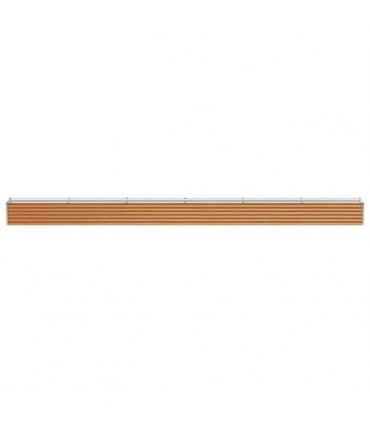 vidaXL Garden Raised Bed Light Brown 582 x 50 x 36 cm Galvanised Steel